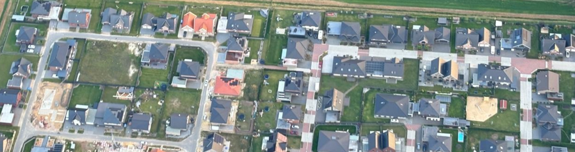 Baugebiet An der Reithalle in Lengerich - 1 Luftansicht vom Baugebiet An der Reithalle in Lengerich