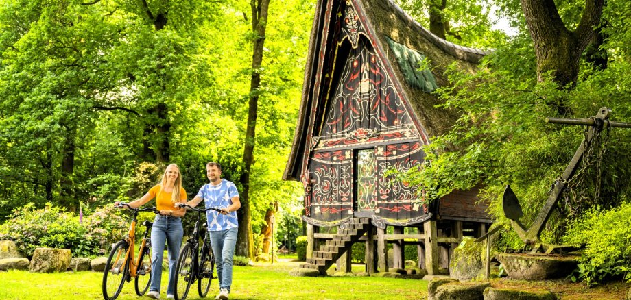 Radfahrer vom Batakhaus in Werpeloh