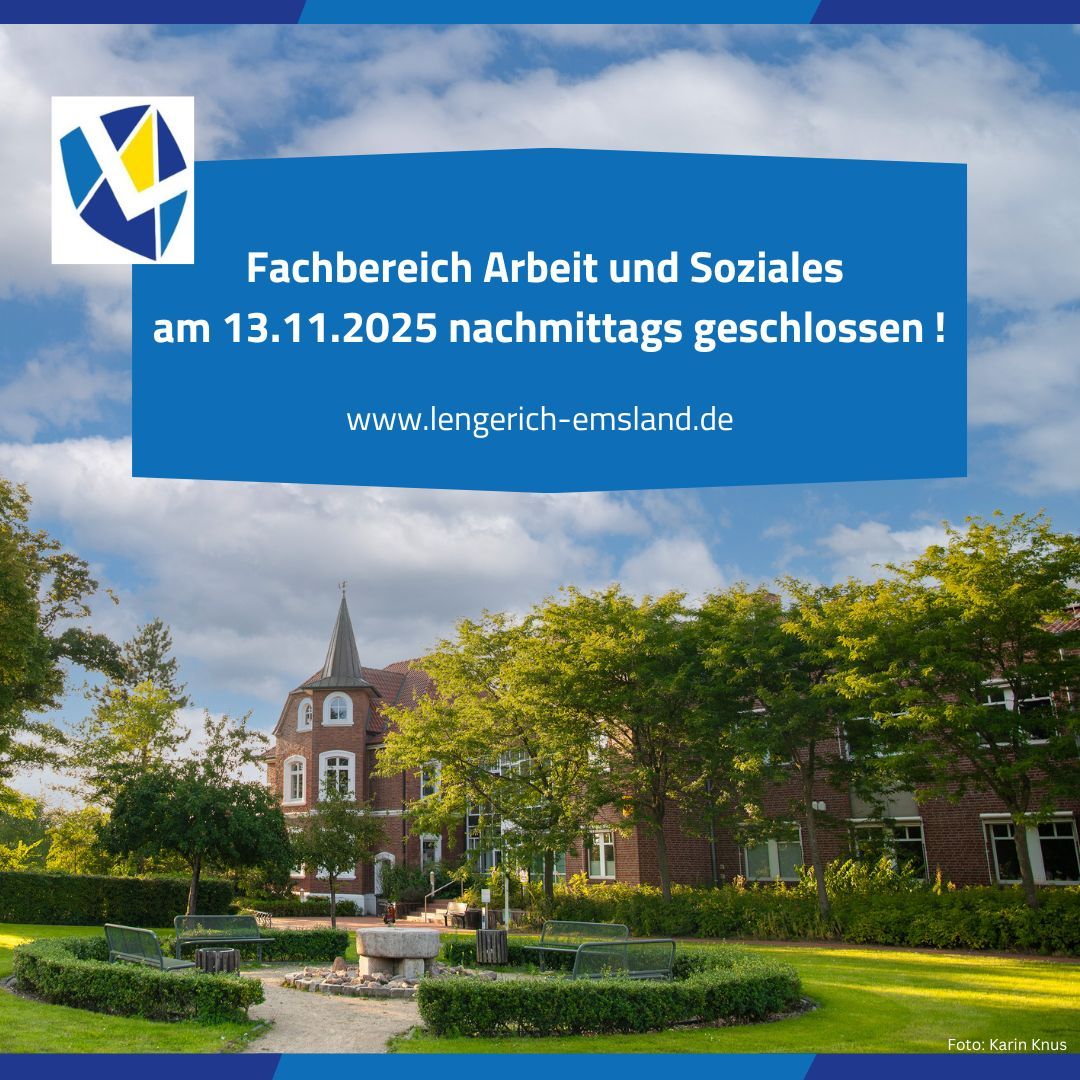 Fachbereich Arbeit und Soziales geschlossen