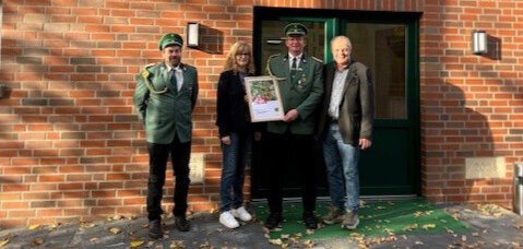 Schützenverein Gersten-Drope e. V. erhält Westenergie Klimaschutzpreis Klimaschutzpreis Preisübergabe der Westenergie an den Schützenverein Gersten-Drope