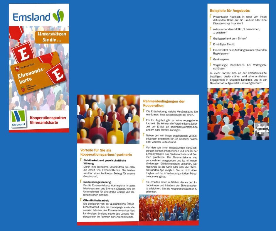 Flyer Kooperationspartner Ehrenamtskarte