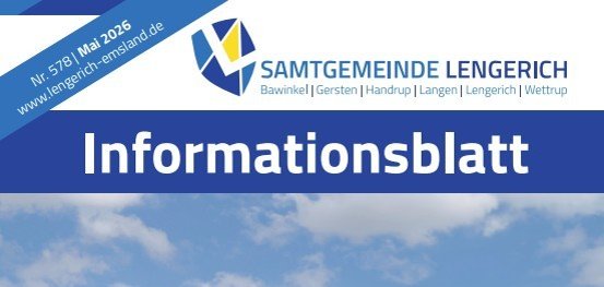 Blick auf die Titelseite vom Infoheft Mai!