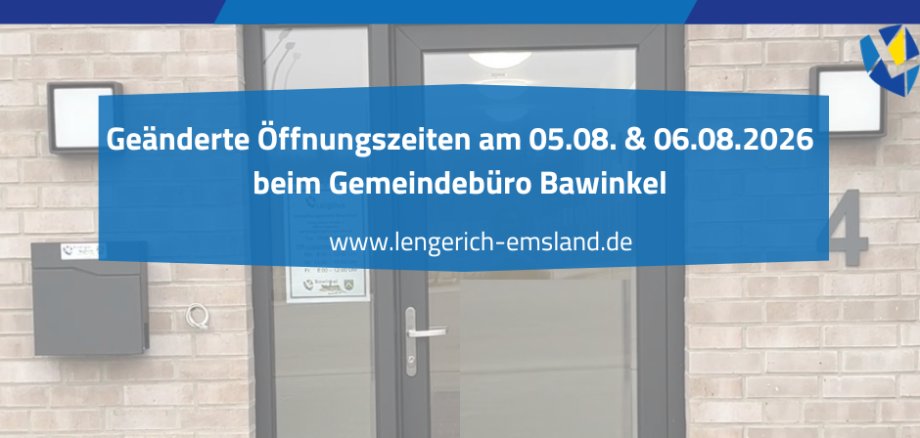 Bild vom Eingang der Verwaltungsstelle Bawinkel