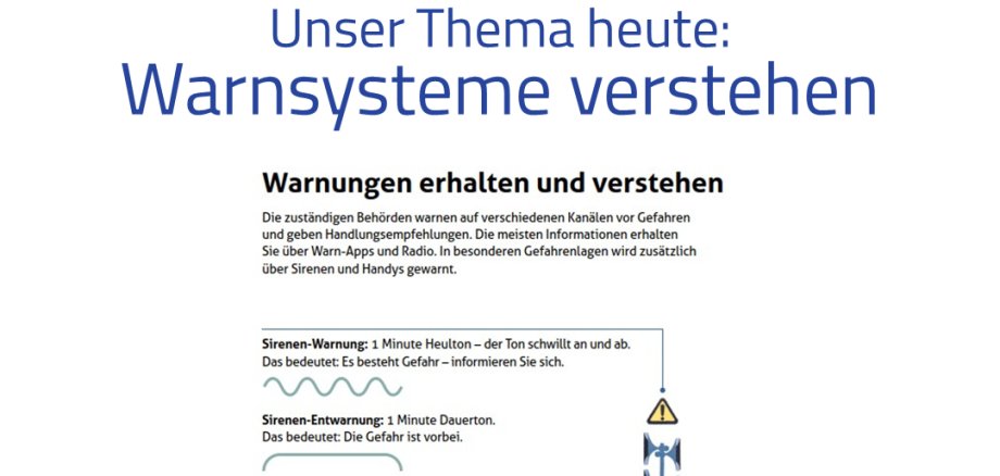 Warnsysteme verstehen, bildlich dargestellt
