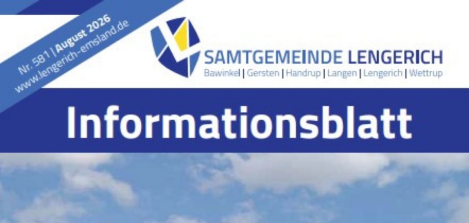 Infoheft August 2026 Titelseite vom Infoheft August 2026