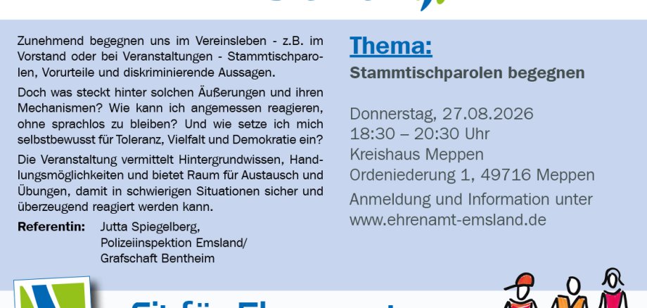 Flyer der Veranstaltung mit Datum und Beschreibung