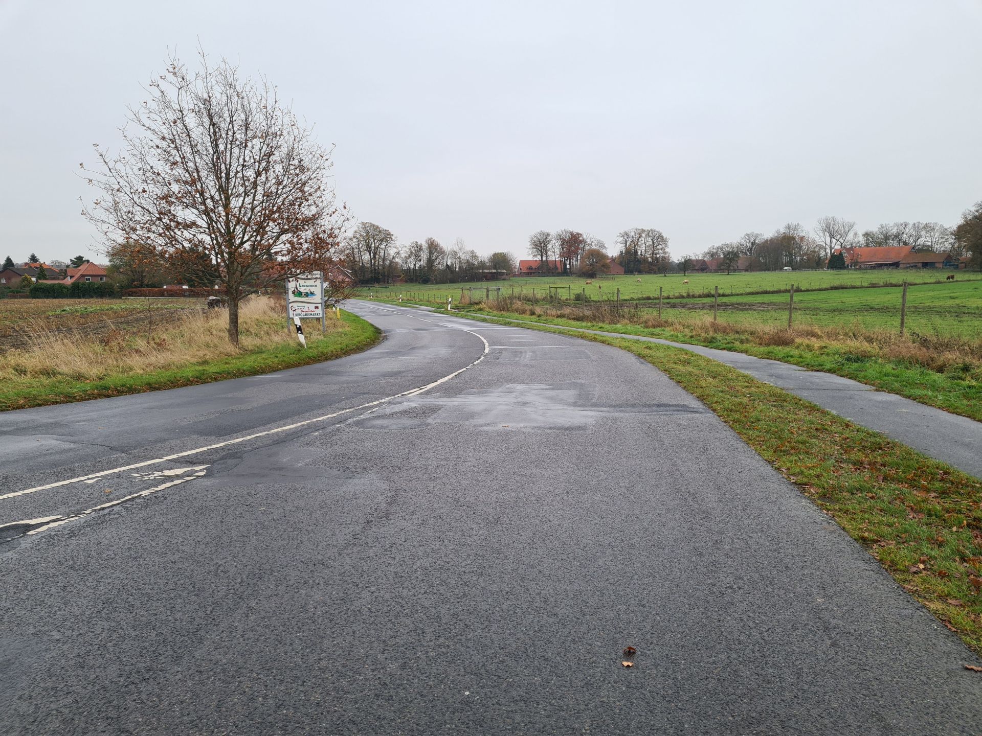 Teilsperrung Lingener Straße Teilsperrung der Lingener Straße auf Höhe des Neubaugebietes
