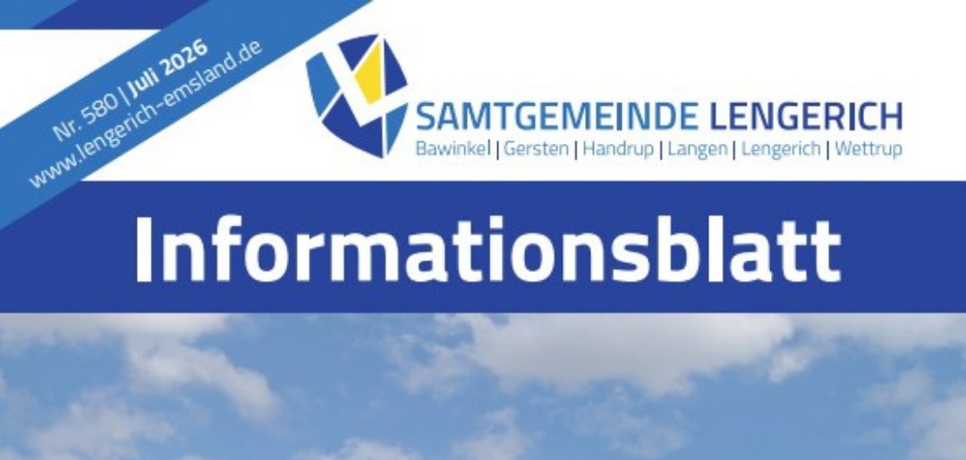 Titelblatt des Infoheftes Juli 2026