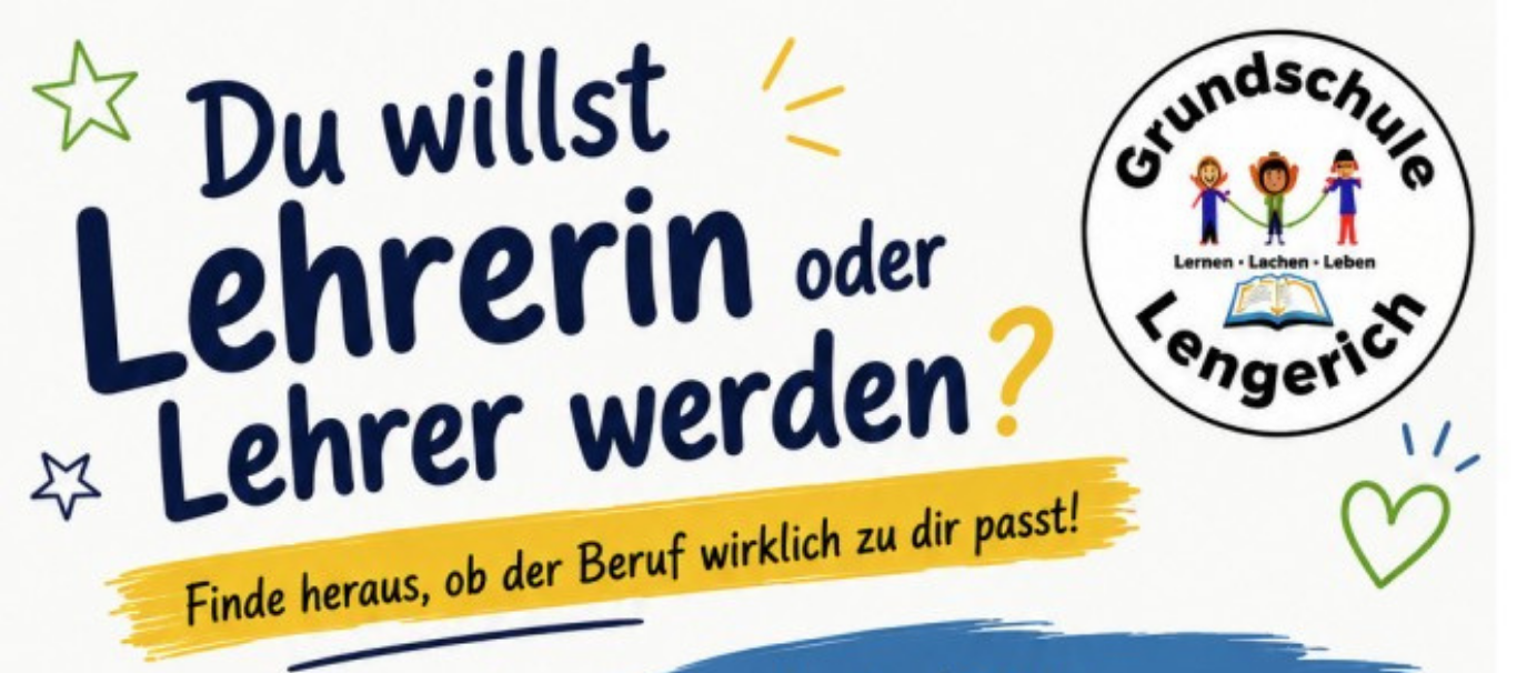 Grundschule Lengerich bietet eine Stelle zum Bundesfreiwilligendienst. Grundschule Lengerich bietet eine Stelle zum Bundesfreiwilligendienst.