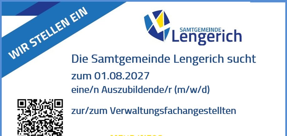 Anzeige SG Lengerich sucht eine*n Auszubildende*n als Verwaltungsfachangestellte*n