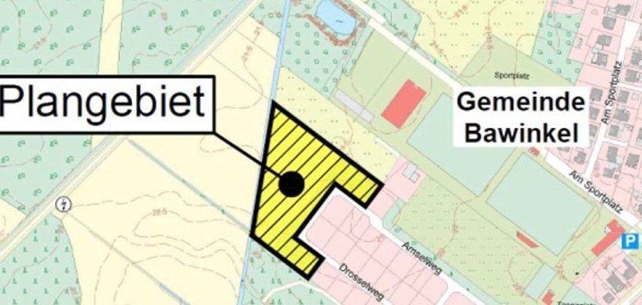 Ausschnitt vom Plangebiet