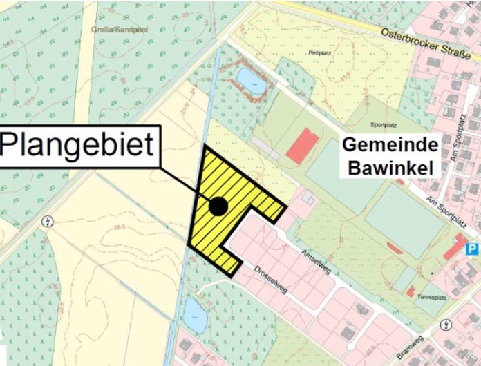 Ausschnitt vom Plangebiet
