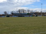 SV Bawinkel Fußballplatz Blick auf die Tribüne vom Fußballplatz des SV Bawinkel