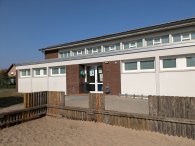 Turnhalle Bawinkel Blick auf die Turnhalle in Bawinkel