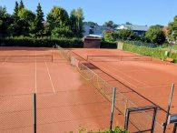 Tennisplatz Lengerich Blick auf den Tennsiplatz