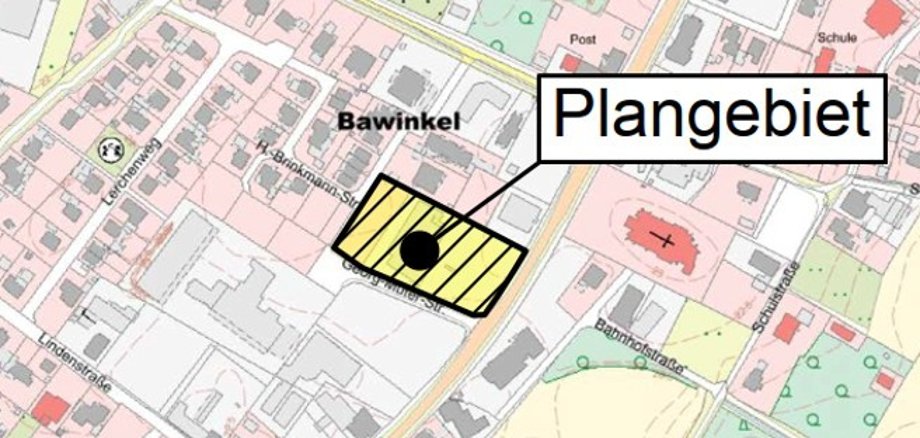 Ausschnitt vom Plangebiet