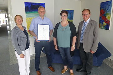 v.l. Angelika Lügering, Matthias Lühn, Katrin Krieger und Adolf Böcker