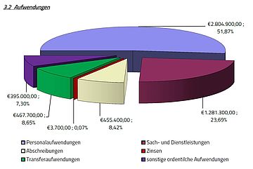 Darstellung der Aufwandspositionen