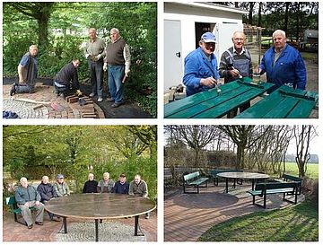 Neugestaltung einer Sitzecke im Bürgerpark Lengerich