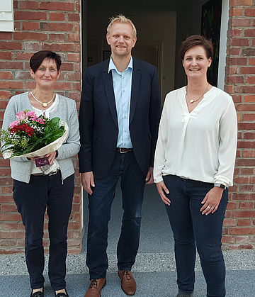 v.l. Walburga Weltring, Matthias Lühn, Anja Eilermann