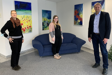 v.l. FBL Angelika Lügering, Ellen Laudenbach  und SGB Matthias Lühn