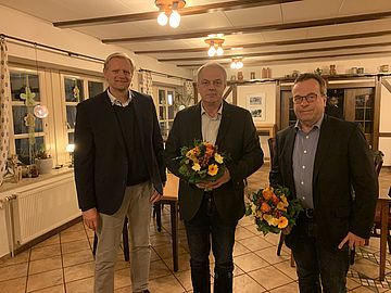 SGB Matthias Lühn, Bürgermeister Karl Köbbe, Stv. Bürgermeister Hermann Beestermöller