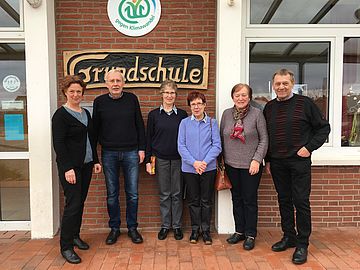 von links: Elisabeth Brockmeyer, Günter Uchtmann, Margret Berlage, Karin Mehrtens, Eugenie Kessen und Ludwig Clasemann