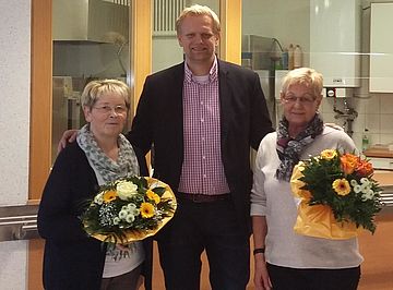 von links: Frau Rolfes, Herr Lühn und Frau König