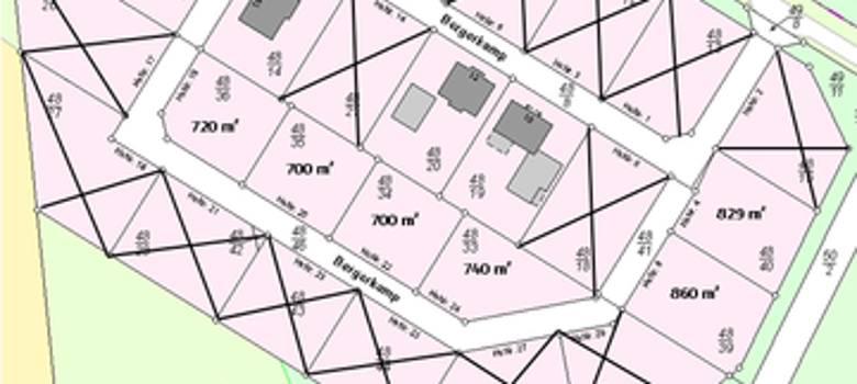 Karte Baugebiet Bergerkamp Gersten
